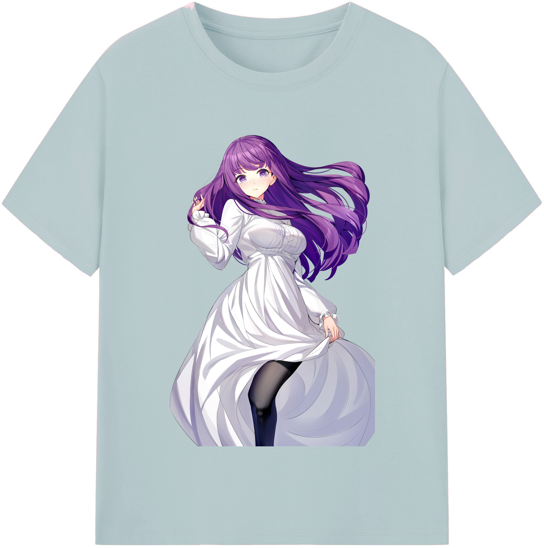（画像用） 葬送のフリーレン Frieren 綿100％半袖Tシャツ（フロントプリント）